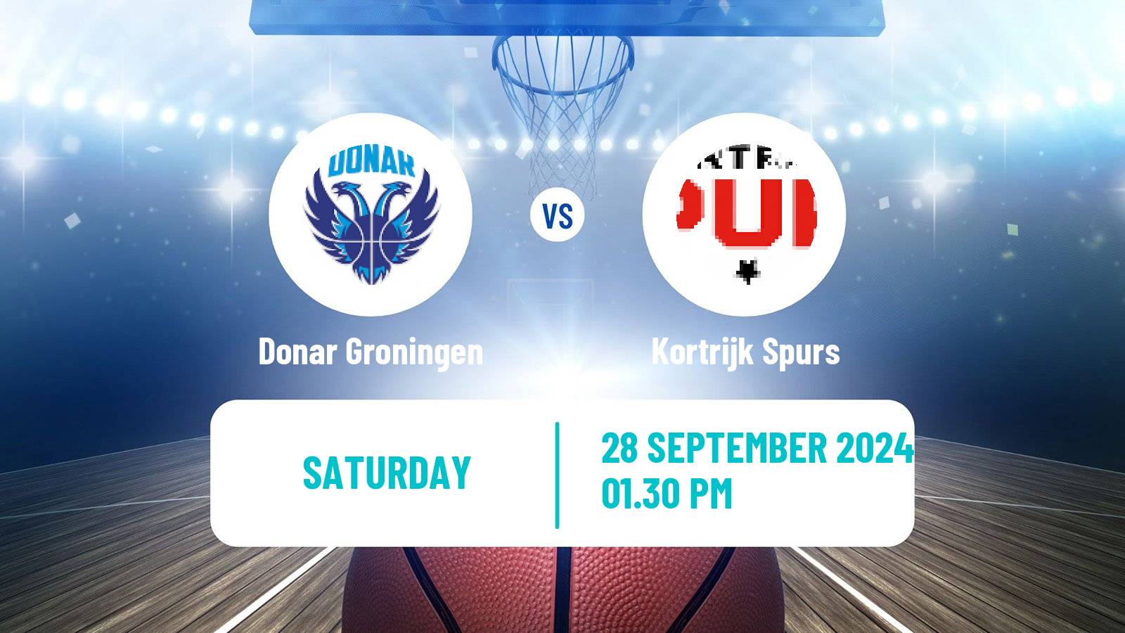 Basketball BNXT League Donar Groningen - Kortrijk Spurs