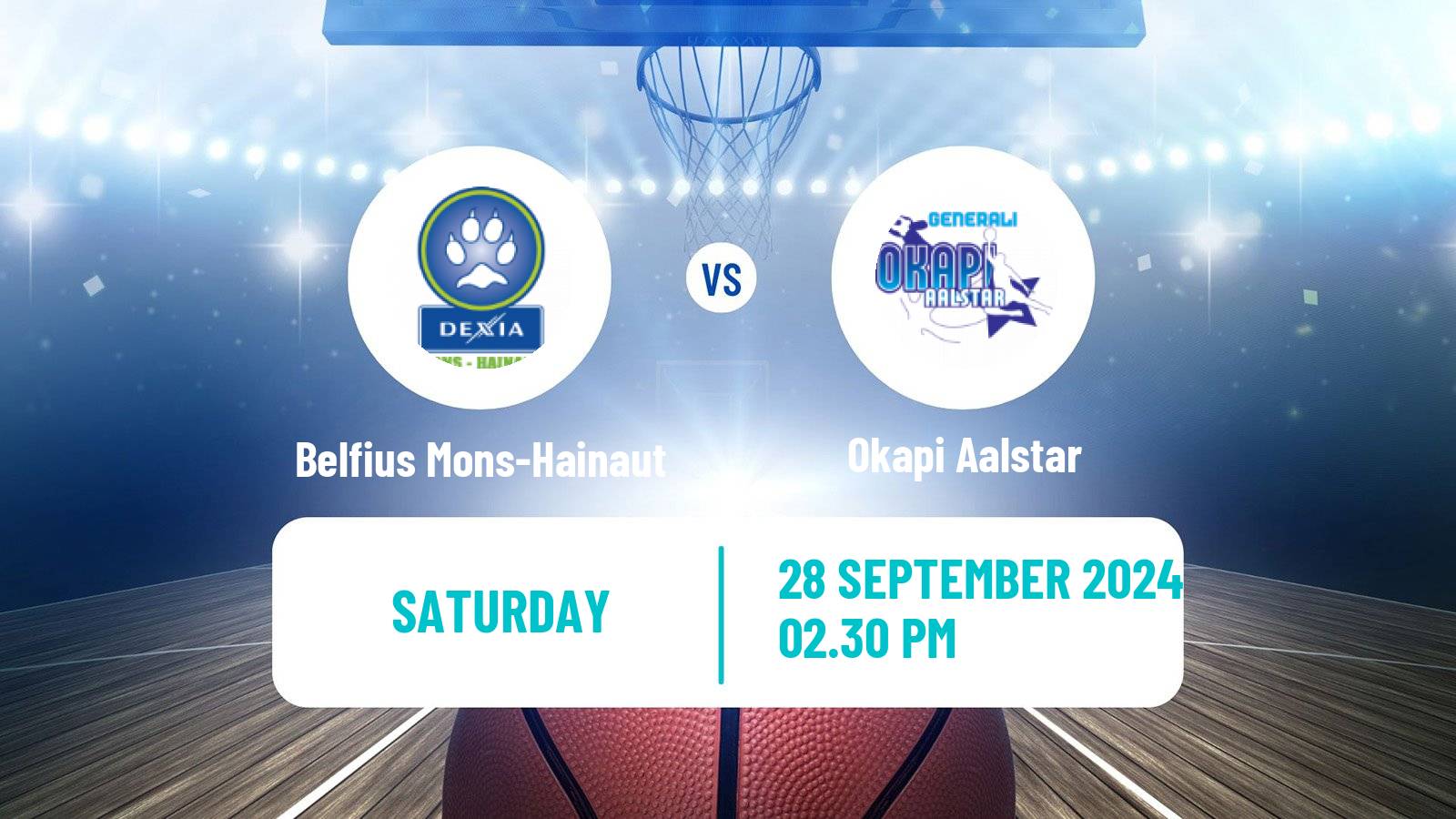 Basketball BNXT League Belfius Mons-Hainaut - Okapi Aalstar