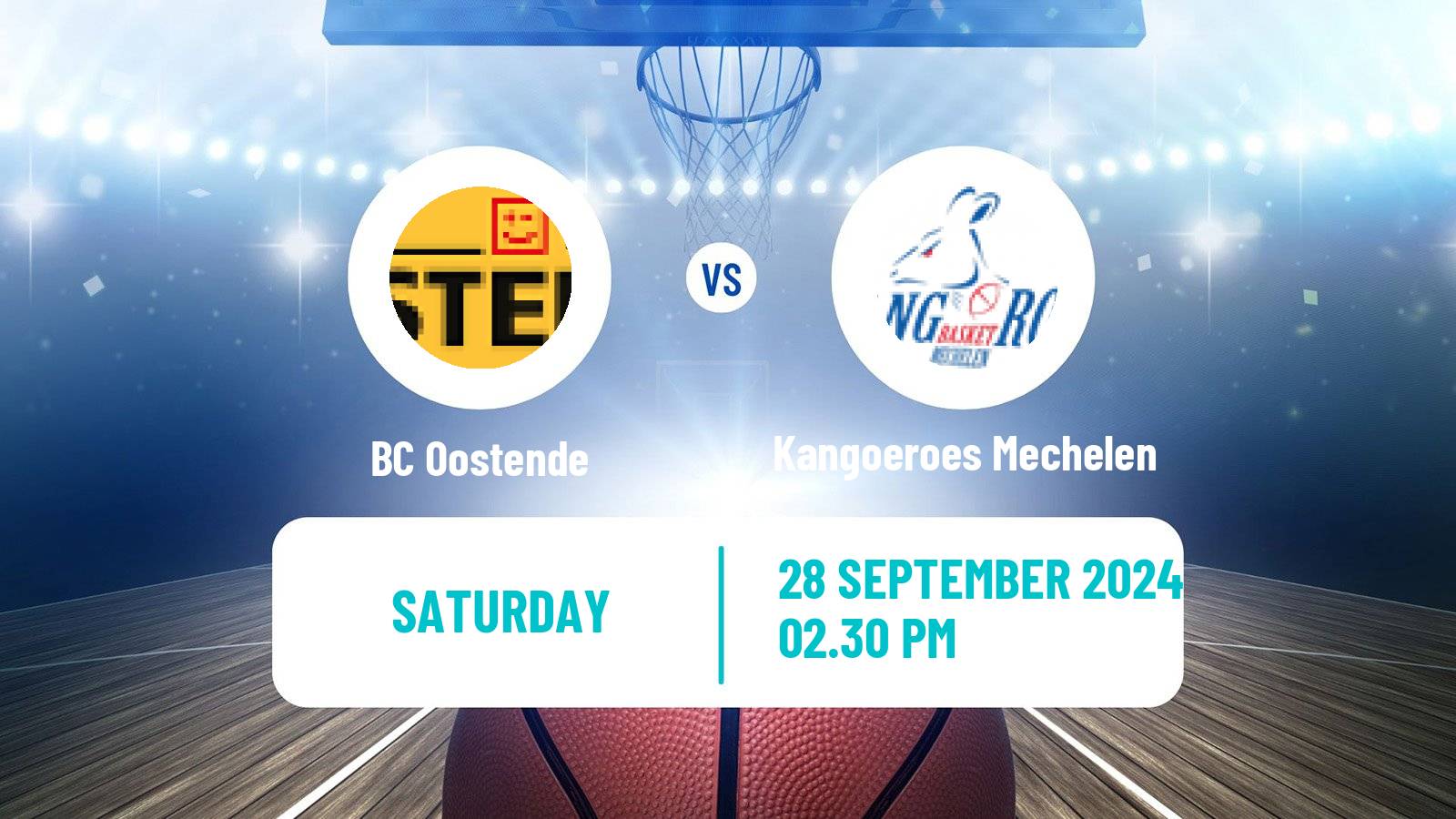 Basketball BNXT League Oostende - Kangoeroes Mechelen