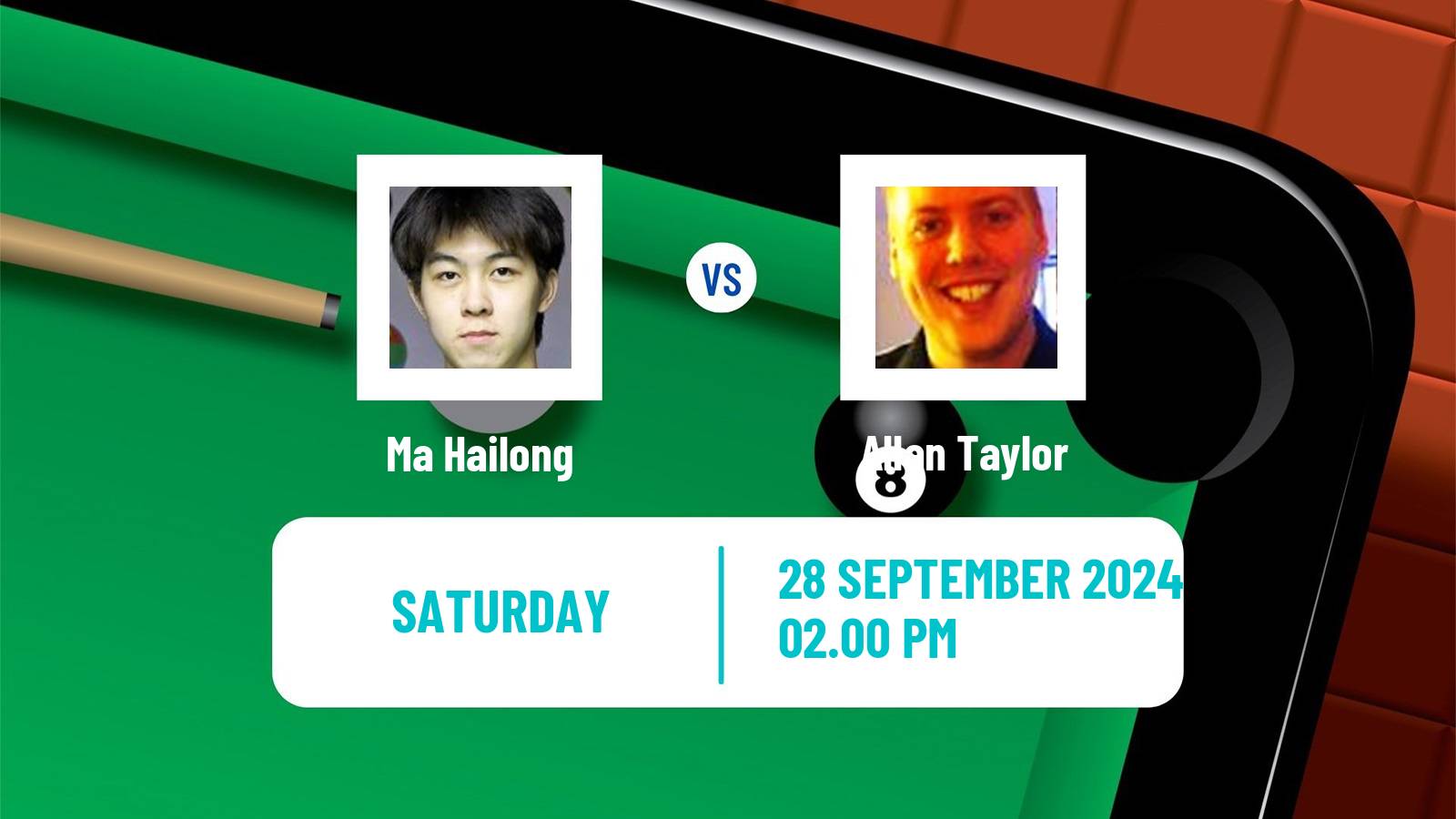 Snooker Northern Ireland Open Ma Hailong - Allan Taylor