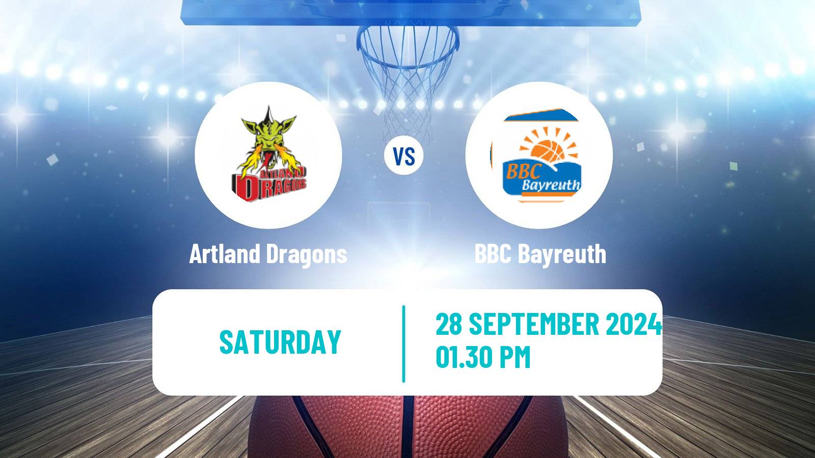 Basketball German Pro A Basketball Artland Dragons - BBC Bayreuth