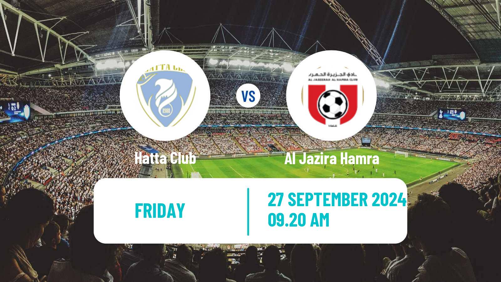 Soccer UAE Presidents Cup Hatta - Al Jazira Hamra