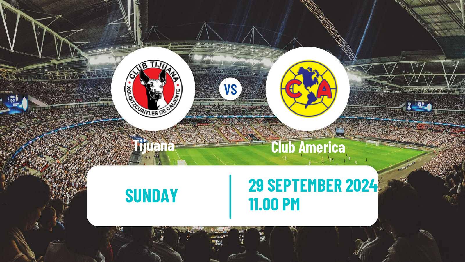 Soccer Mexican Liga MX Women Tijuana - Club America