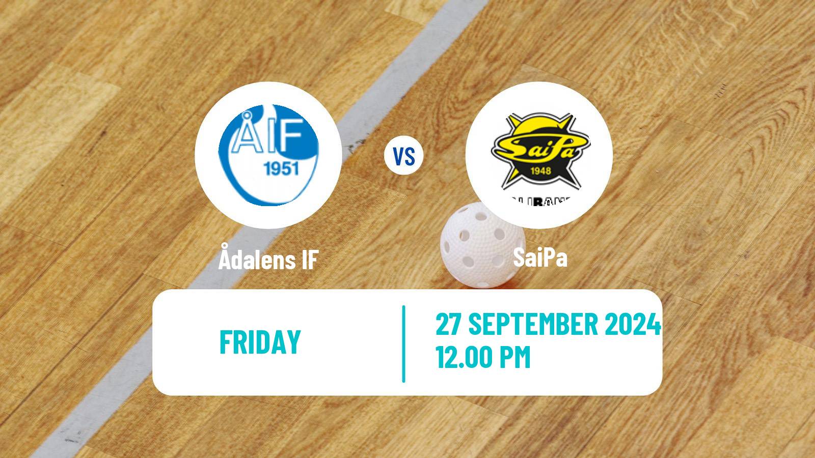 Floorball Finnish Divari Ådalens IF - SaiPa