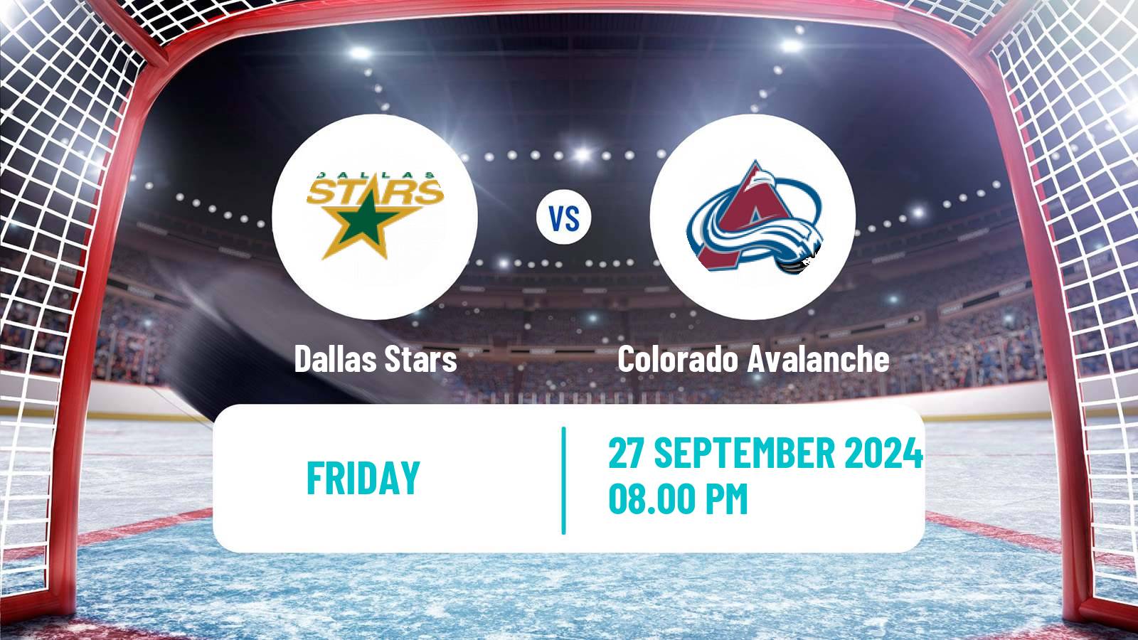 Hockey NHL Dallas Stars - Colorado Avalanche