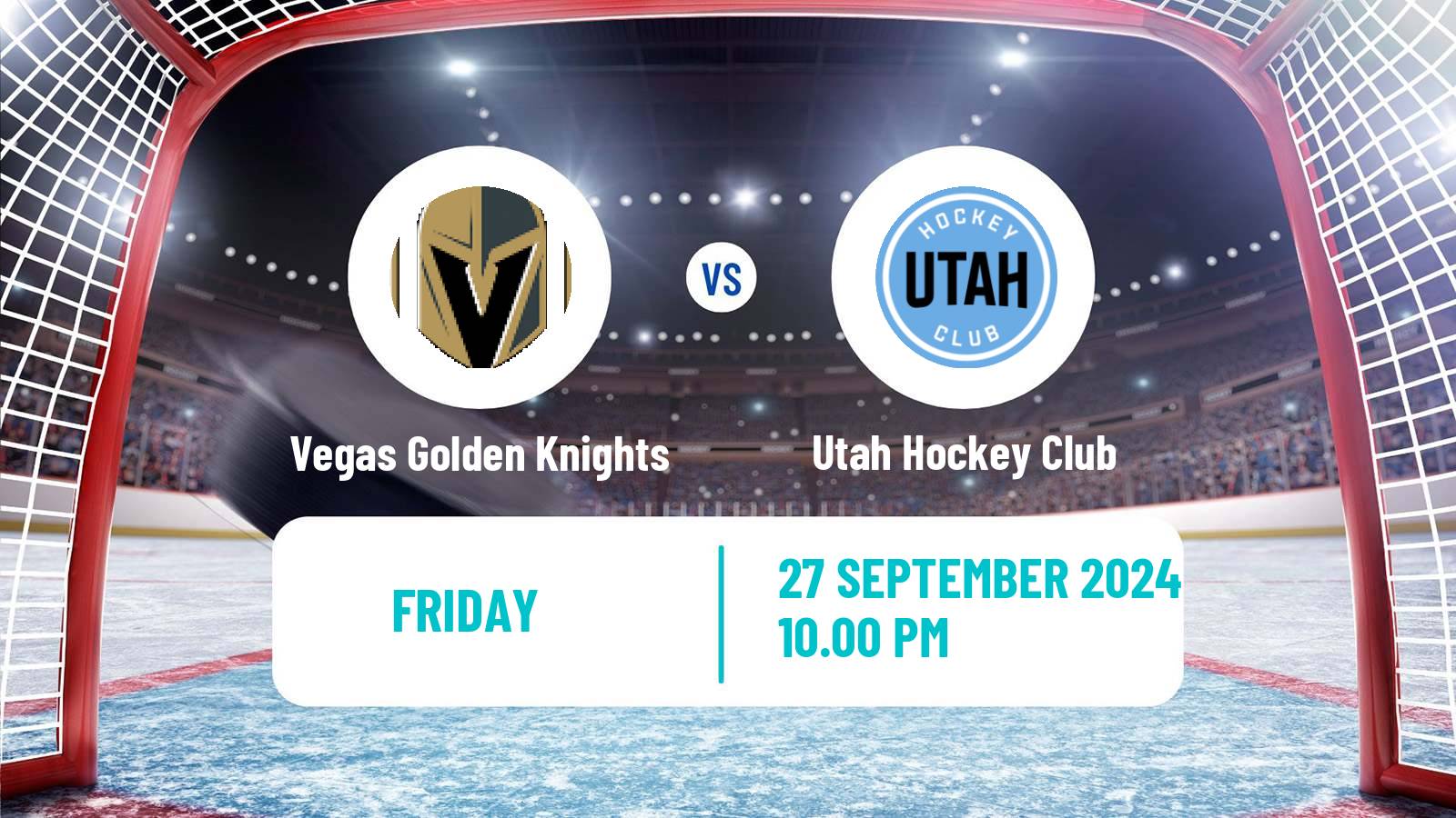 Hockey NHL Vegas Golden Knights - Utah Hockey Club