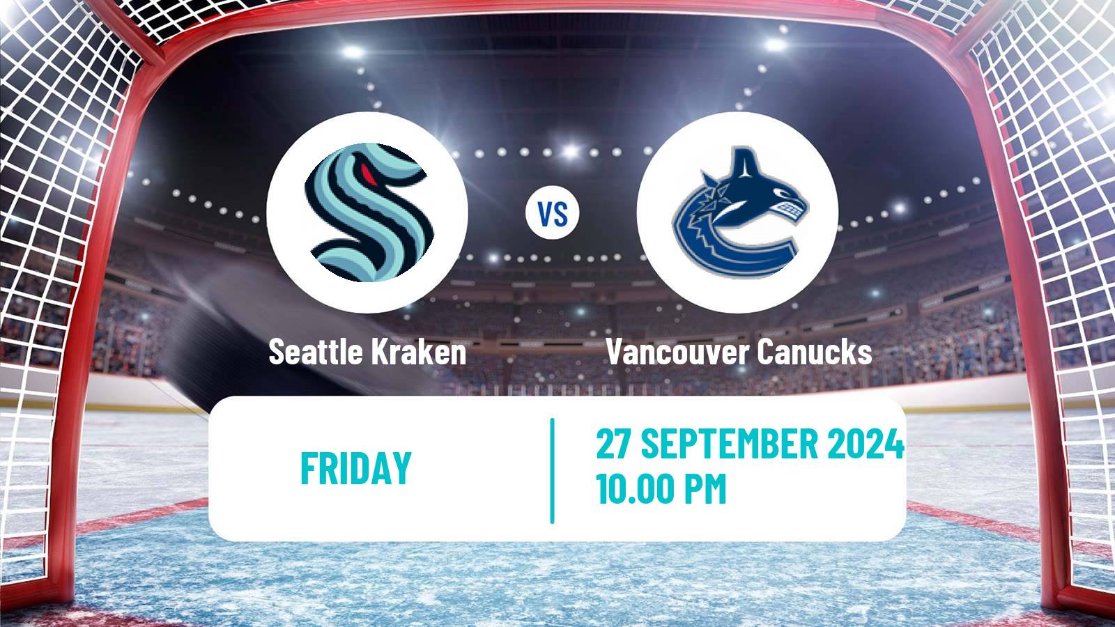 Hockey NHL Seattle Kraken - Vancouver Canucks