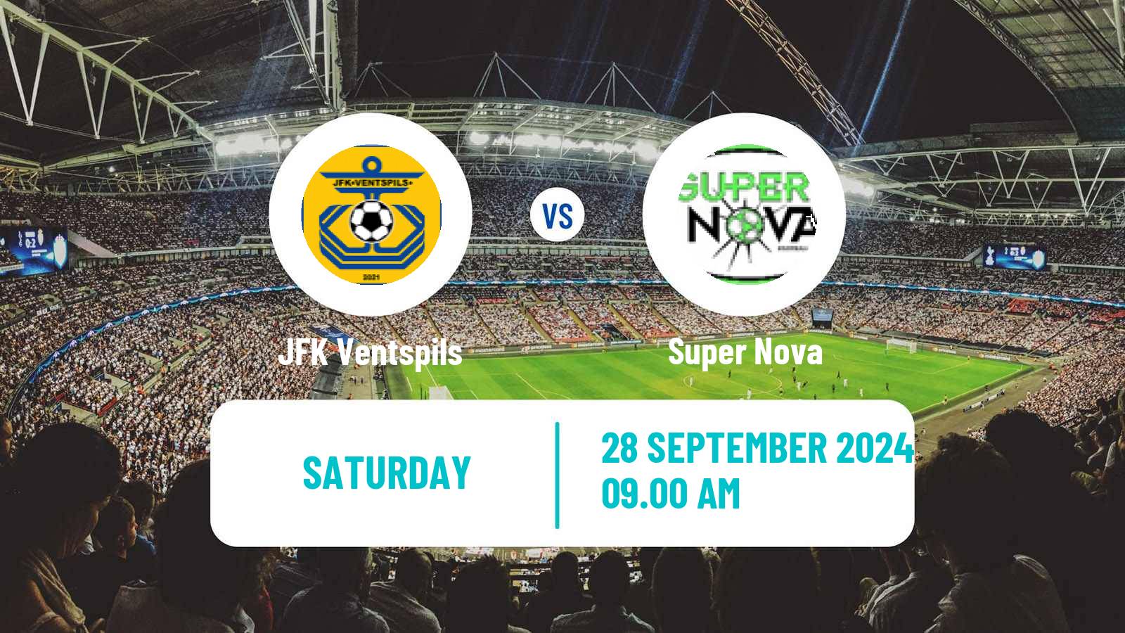 Soccer Latvian 1 Liga JFK Ventspils - Super Nova