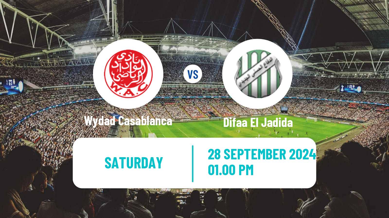 Soccer Moroccan Botola Wydad Casablanca - Difaa El Jadida