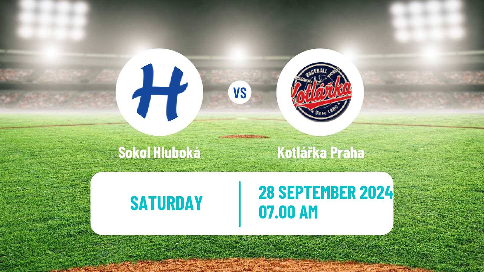 Baseball Czech Extraliga Baseball Sokol Hluboká - Kotlářka Praha