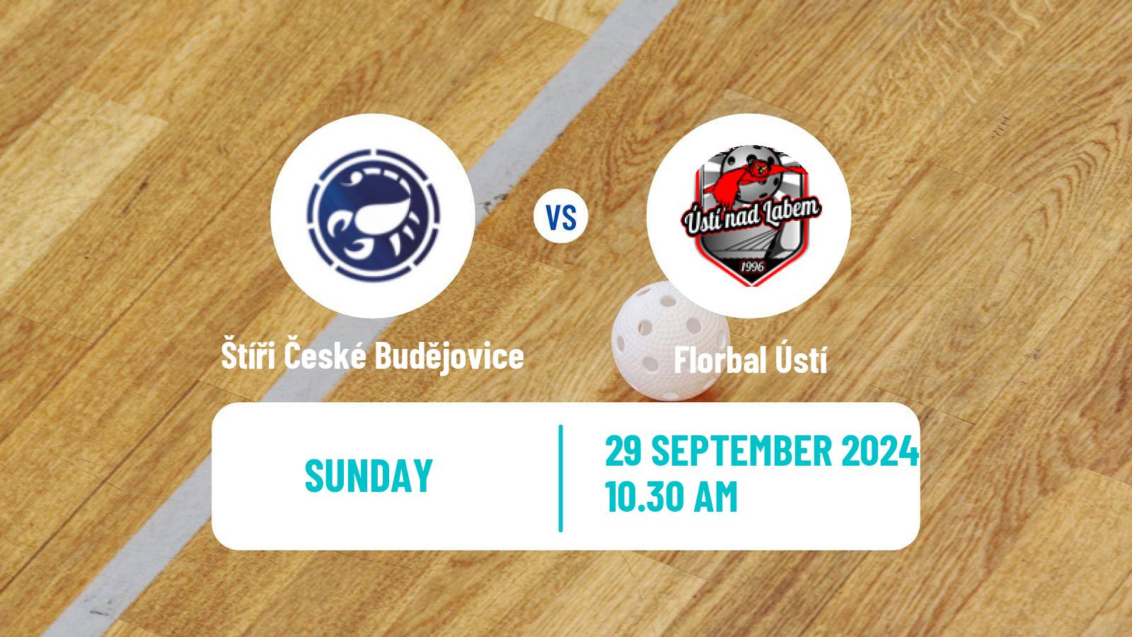 Floorball Czech 1 Liga Floorball Štíři České Budějovice - Florbal Ústí