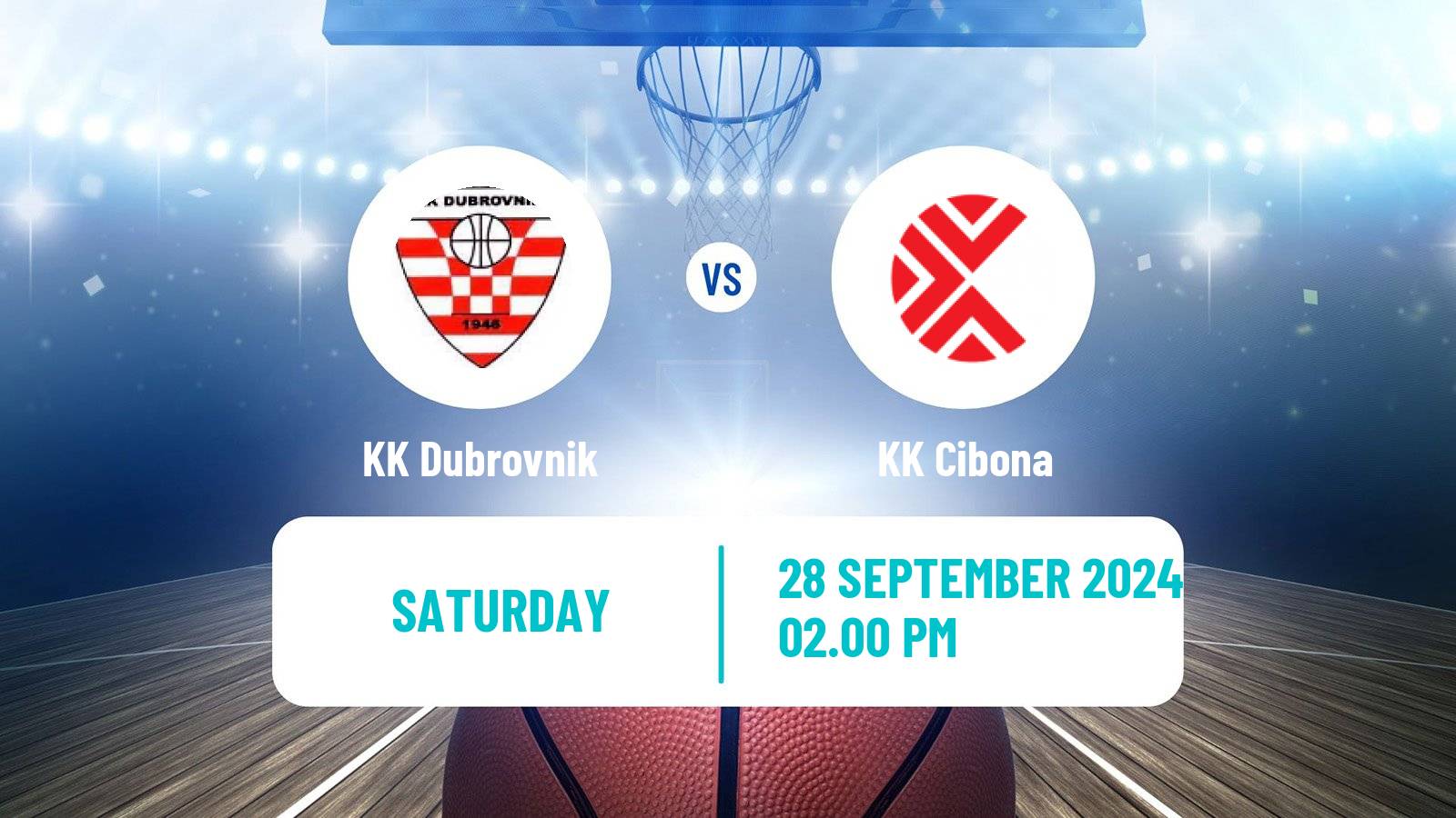 Basketball Croatian Premijer Liga Basketball Dubrovnik - Cibona