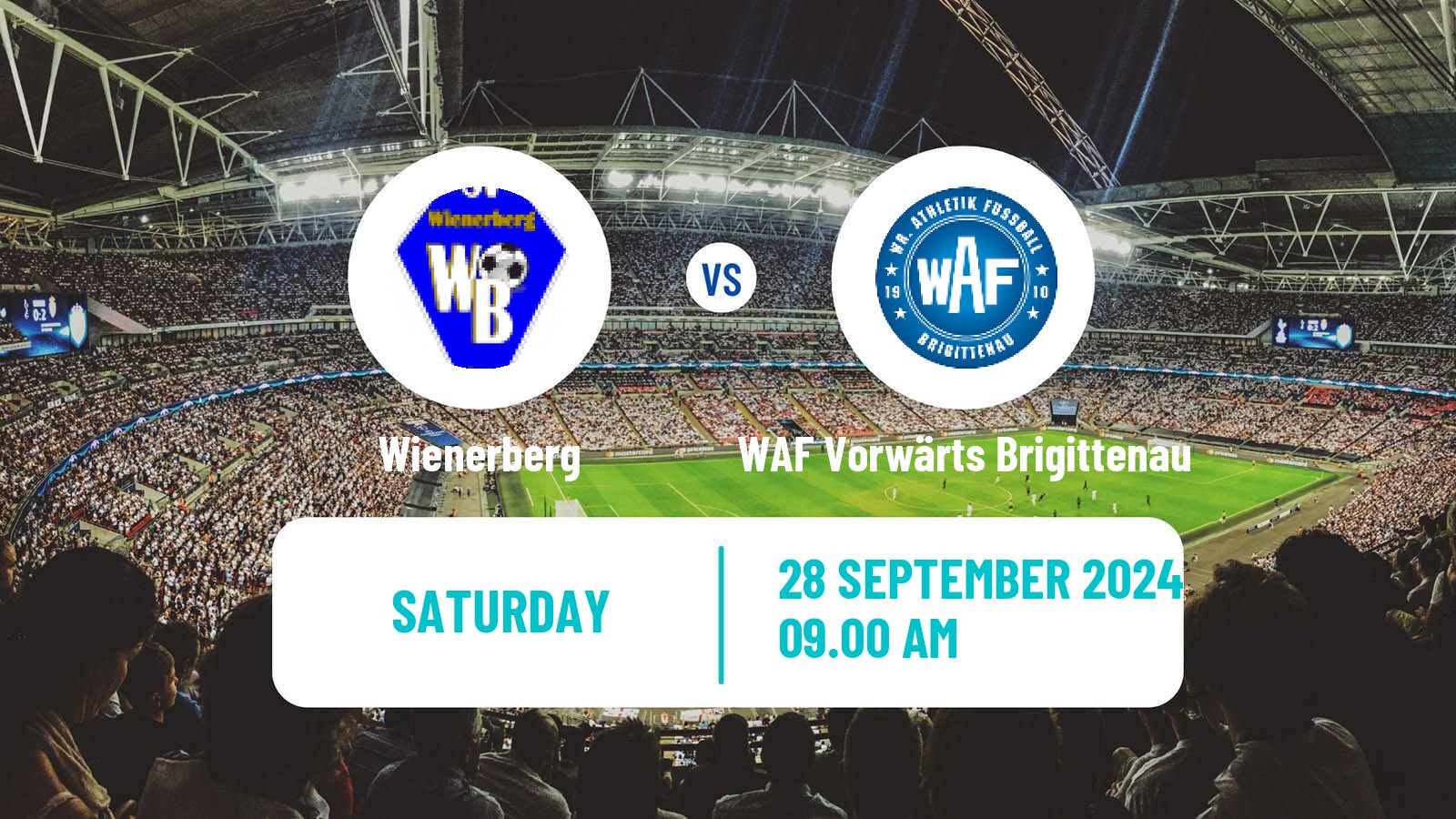 Soccer Austrian Landesliga Wien Wienerberg - WAF Vorwärts Brigittenau