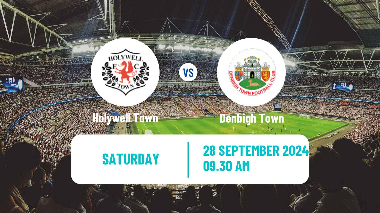 Soccer Welsh Cymru North Holywell Town - Denbigh Town