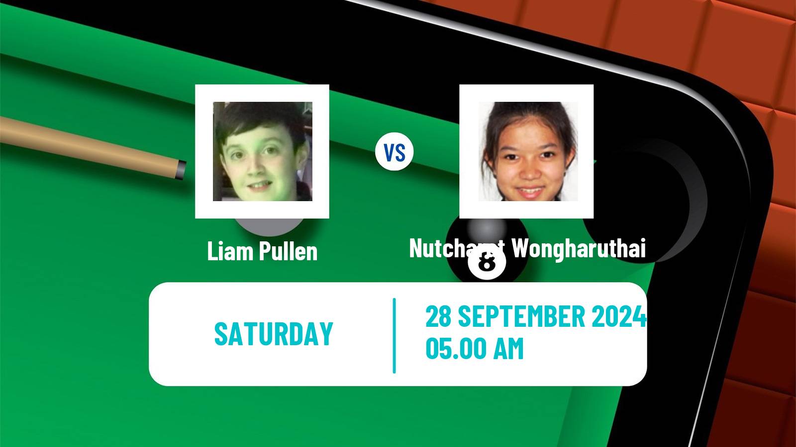 Snooker Northern Ireland Open Liam Pullen - Nutcharat Wongharuthai