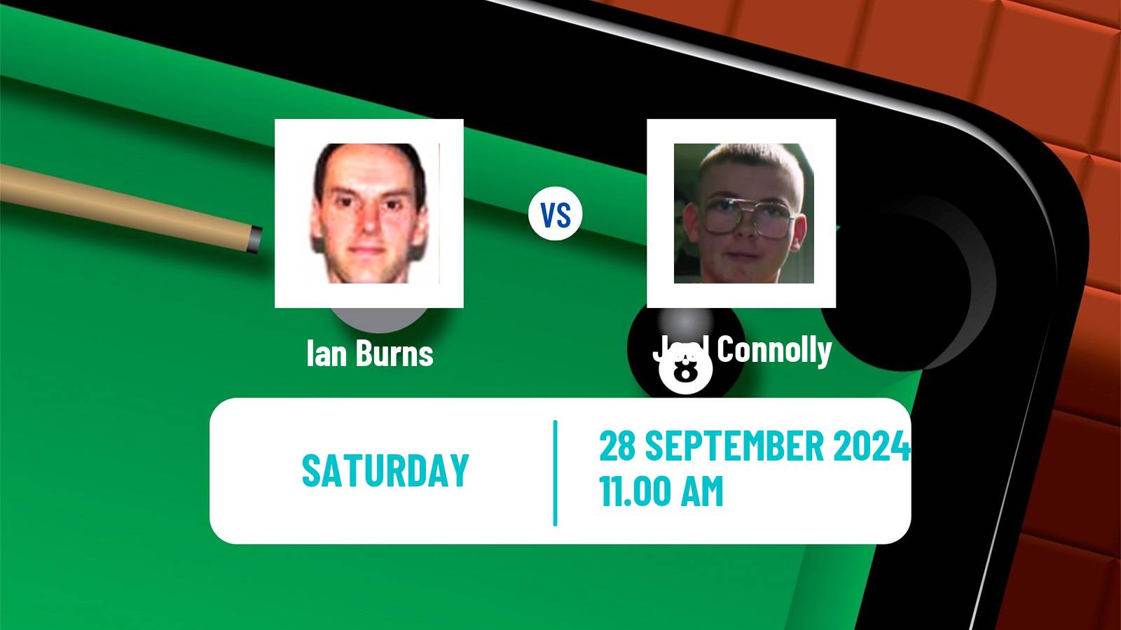 Snooker Northern Ireland Open Ian Burns - Joel Connolly