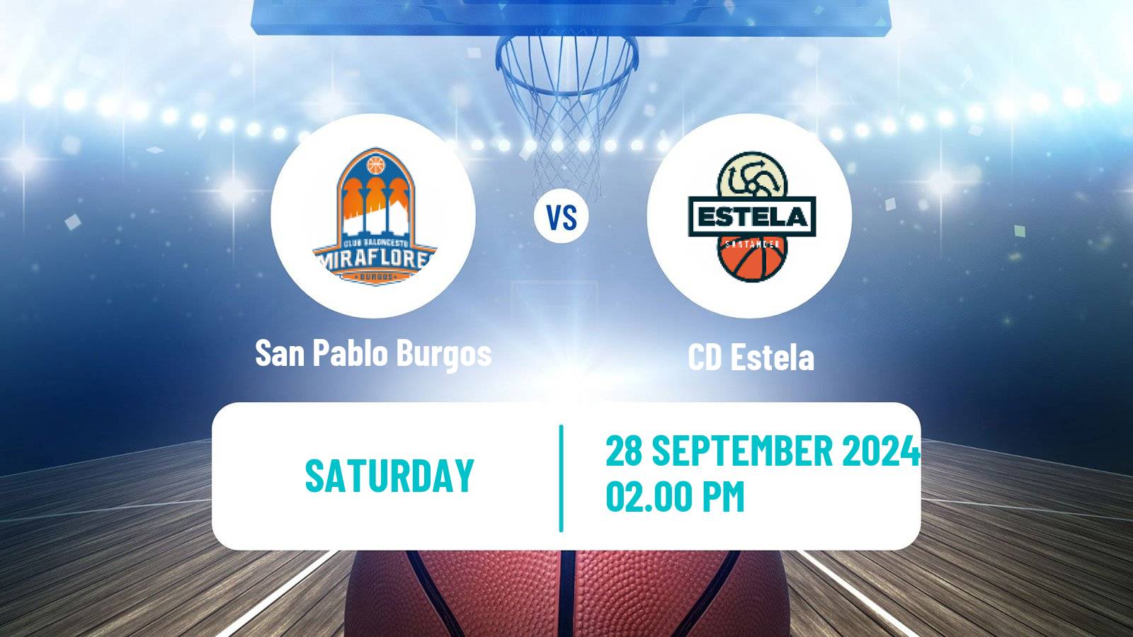 Basketball Spanish LEB Oro San Pablo Burgos - Estela