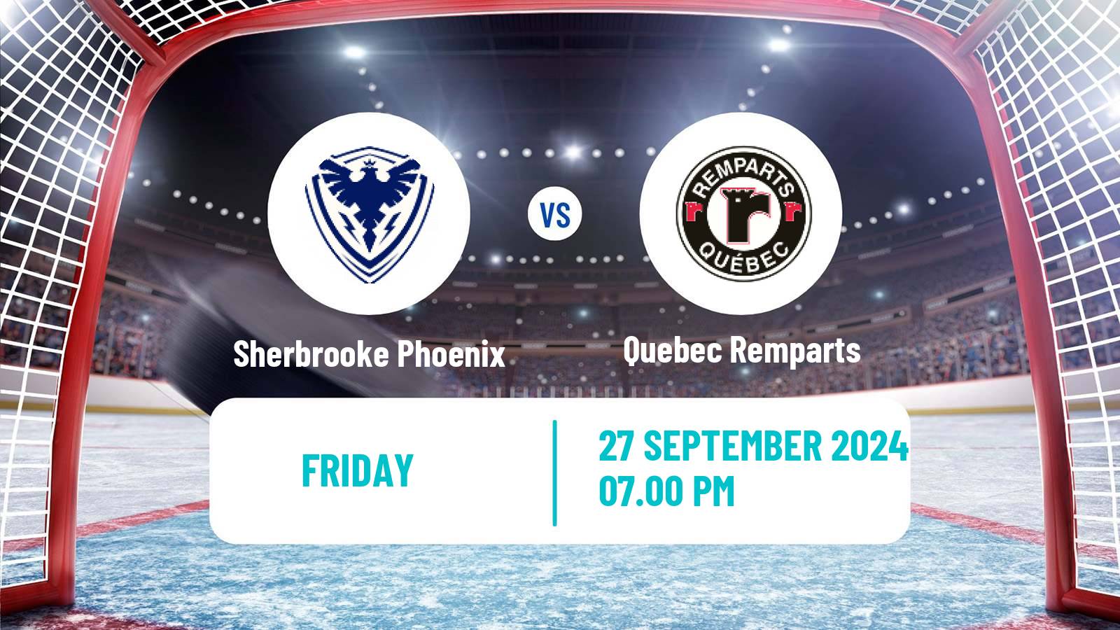 Hockey QMJHL Sherbrooke Phoenix - Quebec Remparts