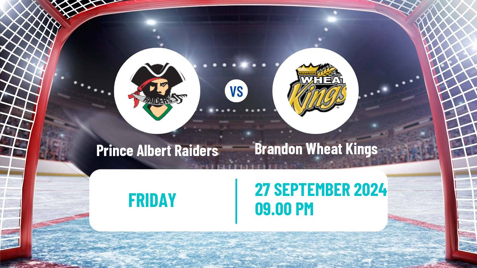 Hockey WHL Prince Albert Raiders - Brandon Wheat Kings