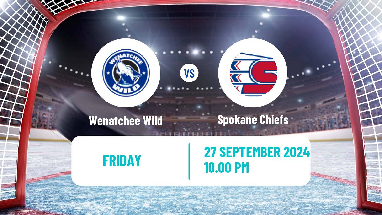 Hockey WHL Wenatchee Wild - Spokane Chiefs