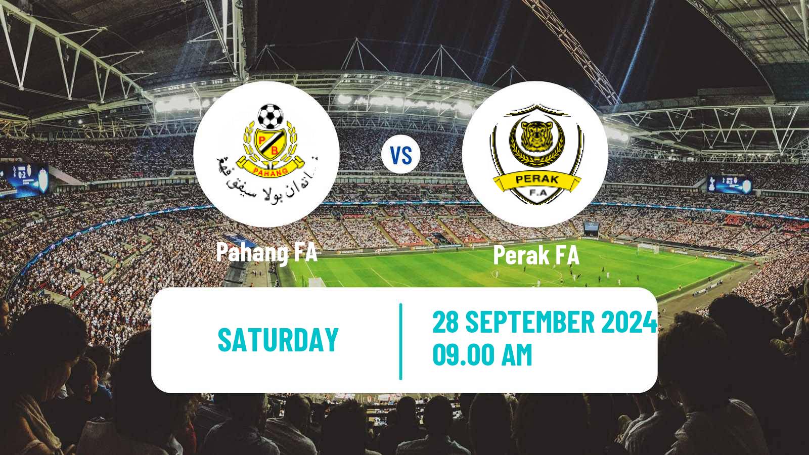 Soccer Malaysian Super League Pahang - Perak FA