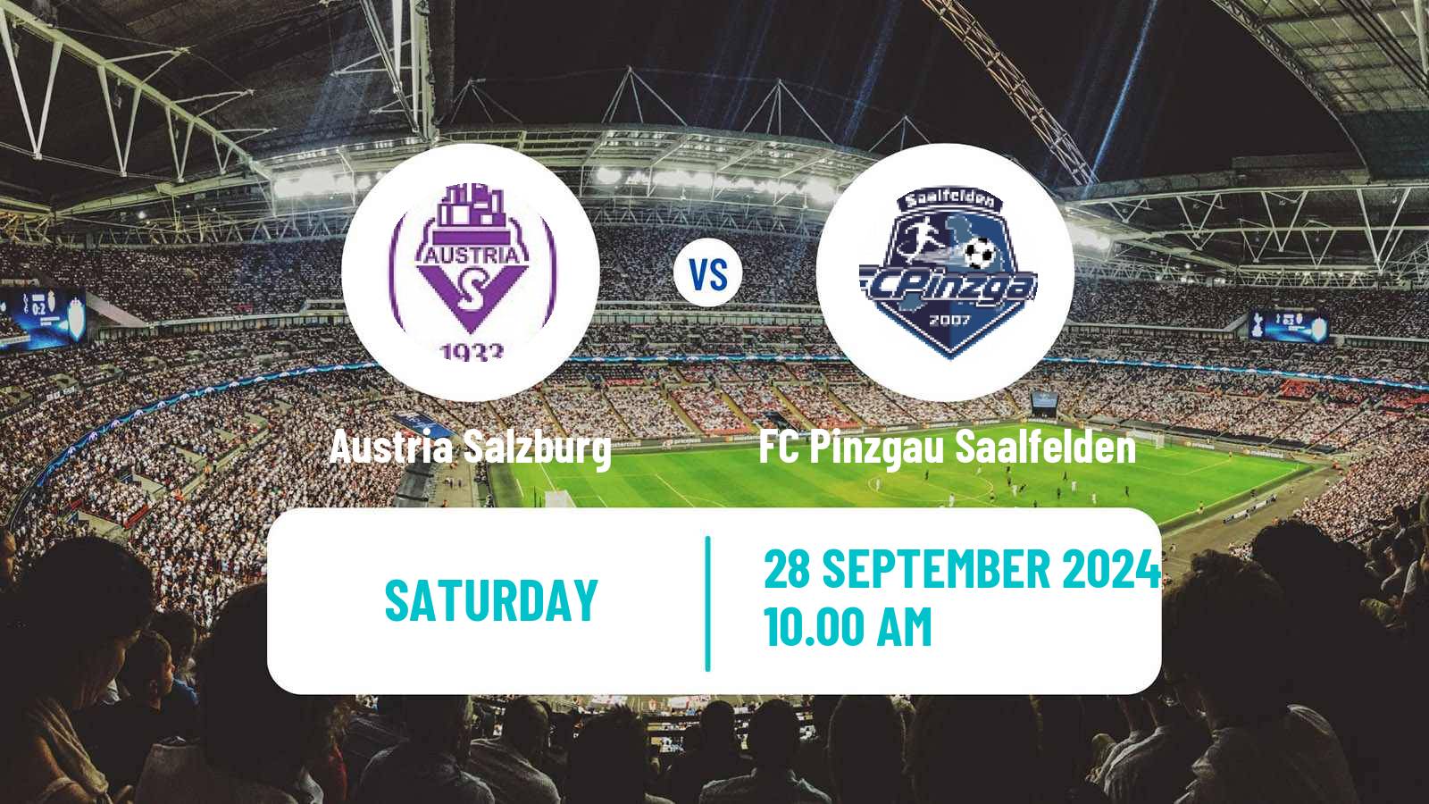 Soccer Austrian Regionalliga West Austria Salzburg - FC Pinzgau Saalfelden