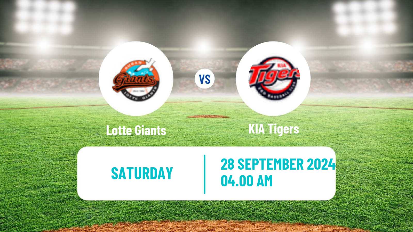 Baseball KBO Lotte Giants - KIA Tigers