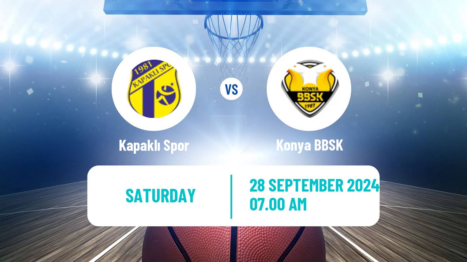 Basketball Turkish TBL Kapaklı Spor - Konya BBSK