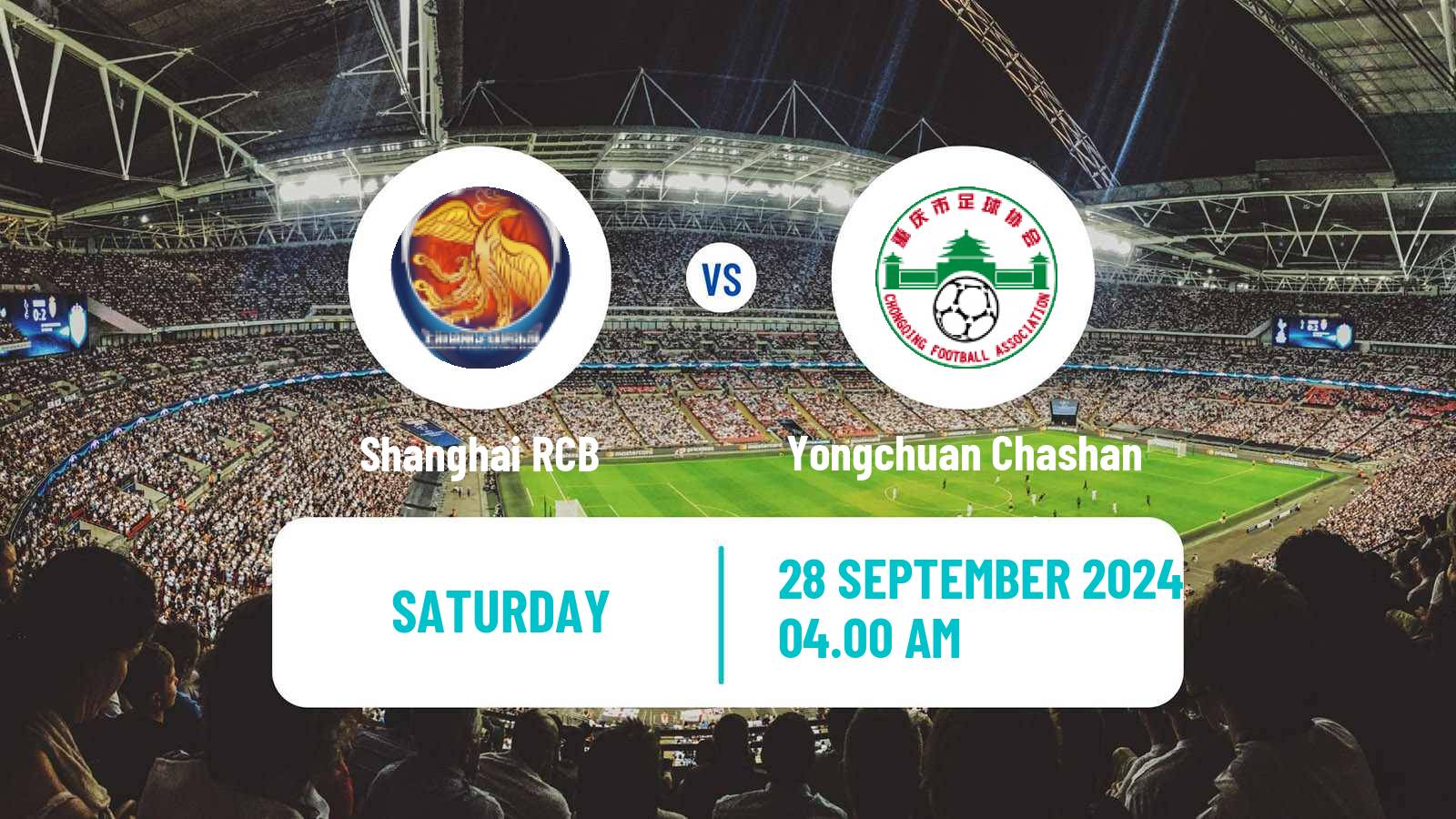 Soccer Chinese Super League Women Shanghai RCB - Yongchuan Chashan