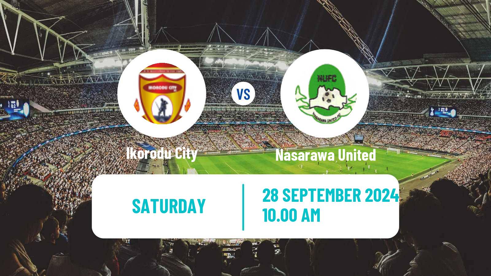 Soccer Nigerian Premier League Ikorodu City - Nasarawa United