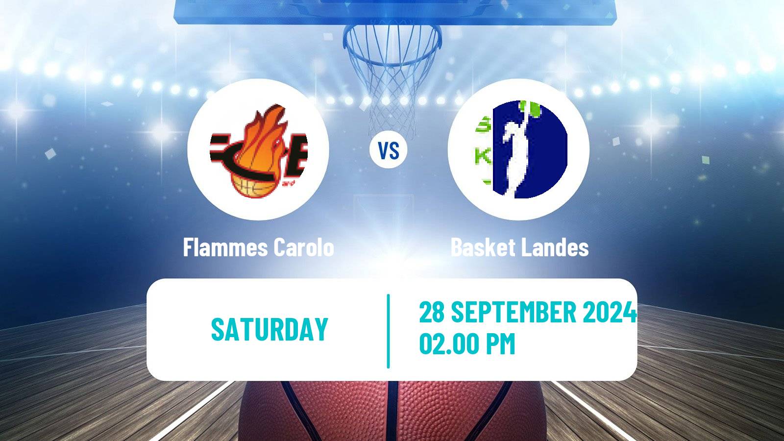 Basketball French LFB Flammes Carolo - Basket Landes