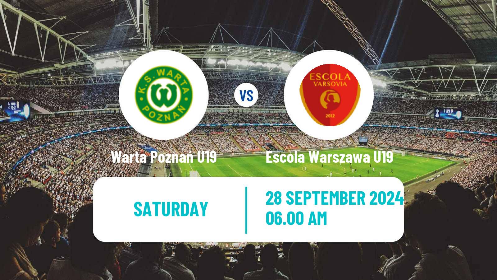 Soccer Polish Central Youth League Warta Poznań U19 - Escola Warszawa U19