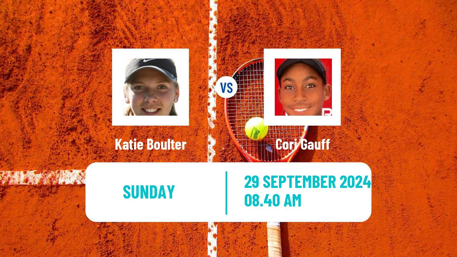 Tennis WTA Beijing Katie Boulter - Cori Gauff