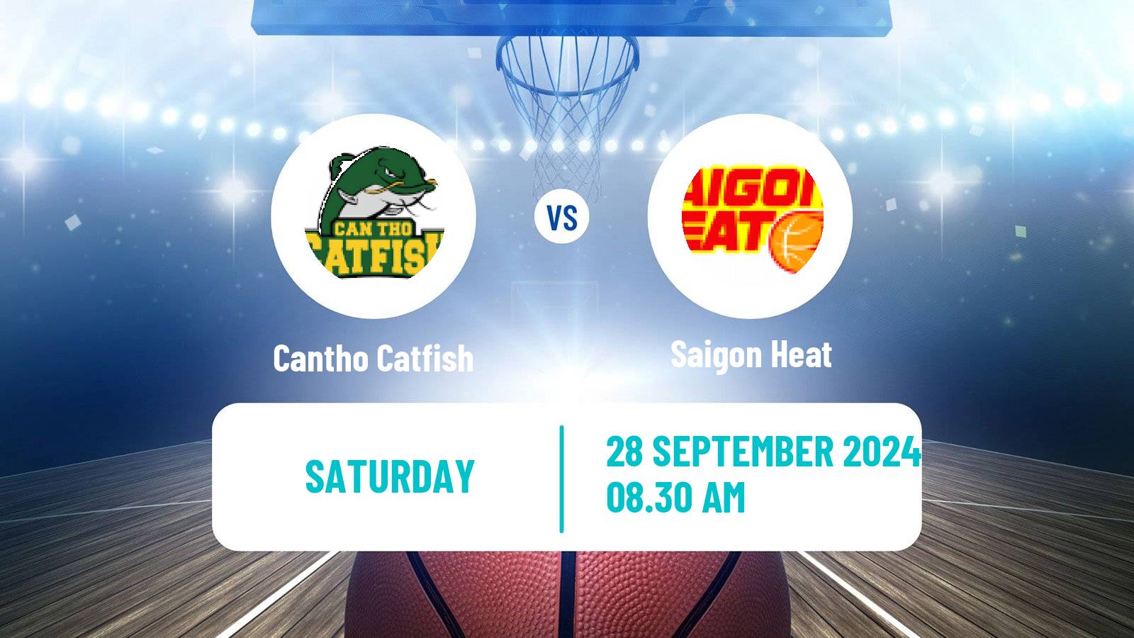 Basketball Vietnamese VBA Cantho Catfish - Saigon Heat