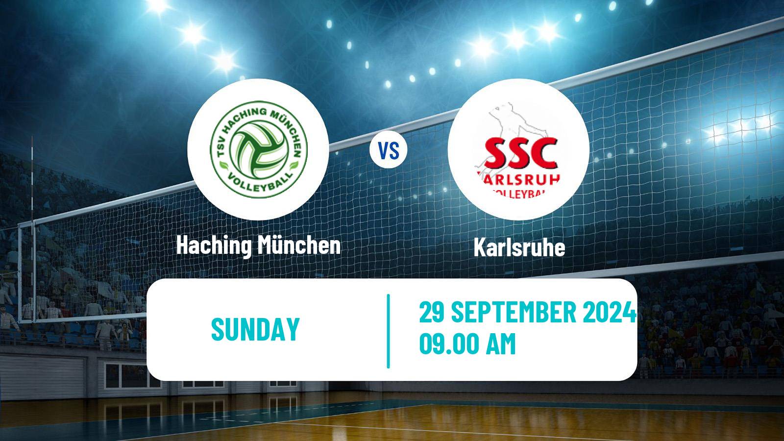 Volleyball German Bundesliga Volleyball Haching München - Karlsruhe