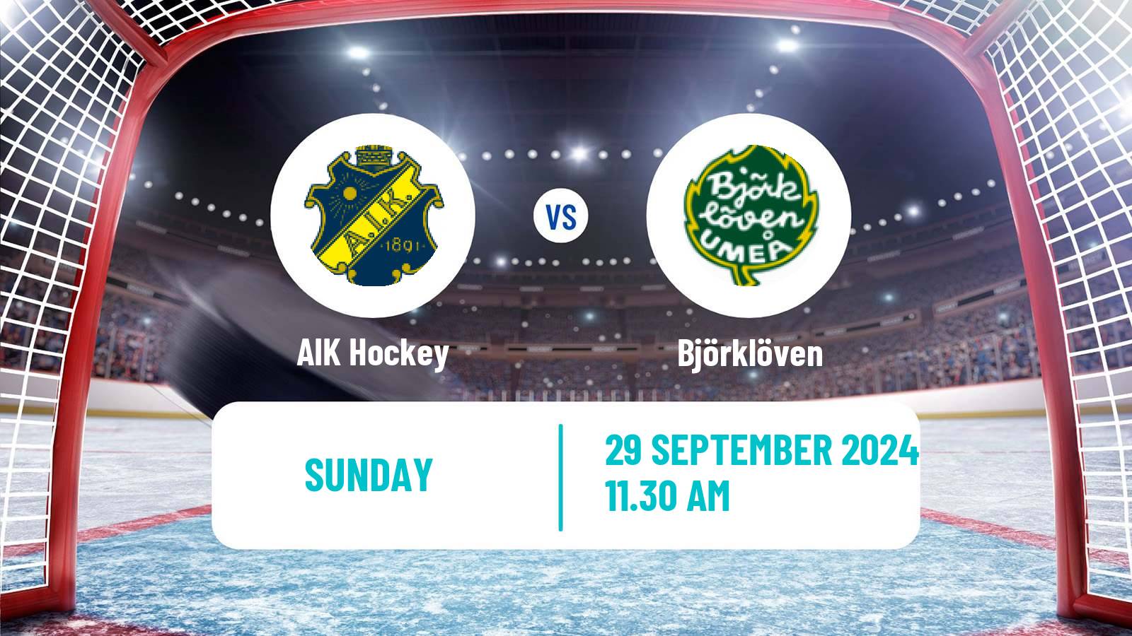 Hockey Swedish Hockey Allsvenskan AIK - Björklöven