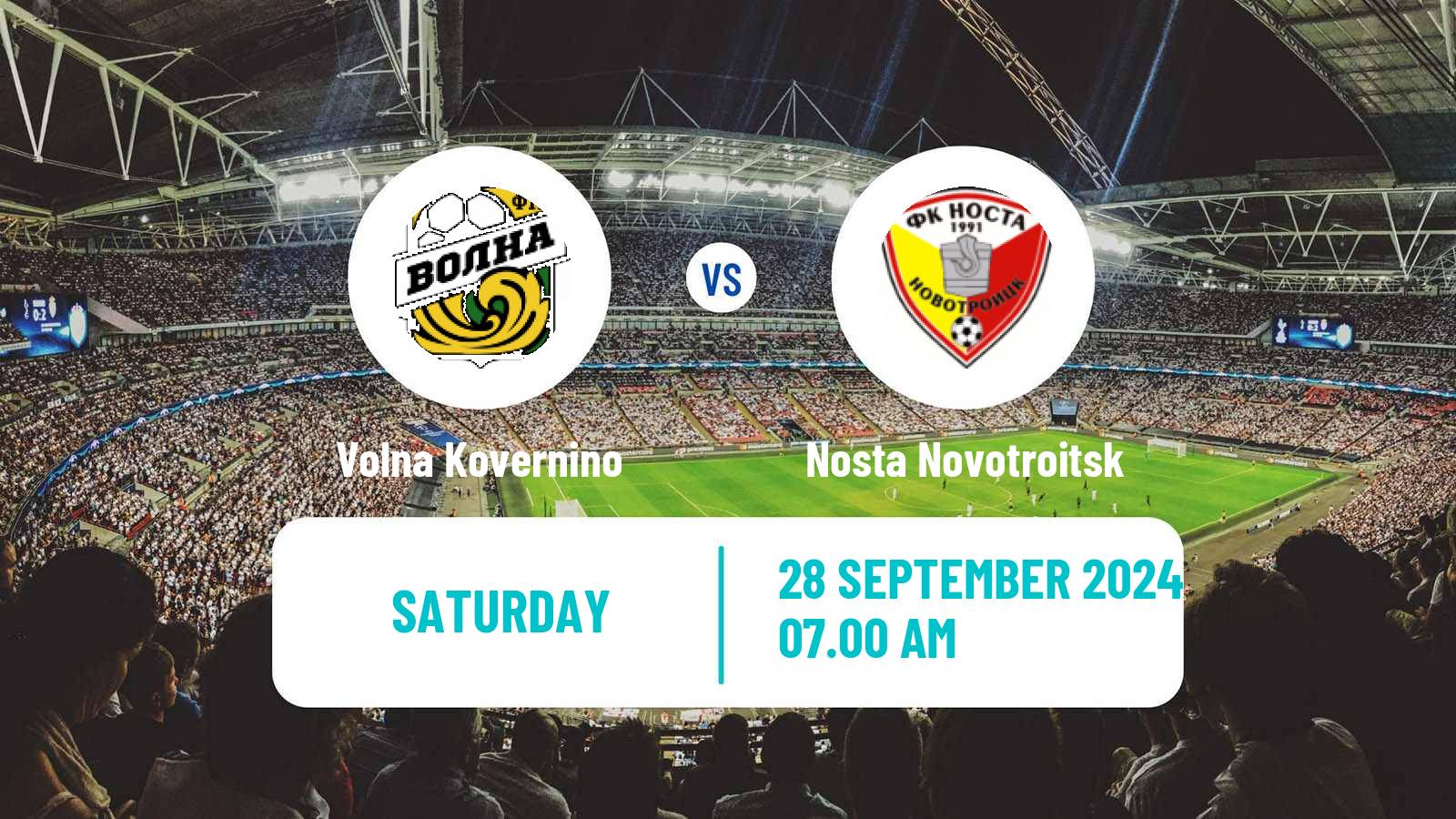 Soccer  FNL 2 Division B Group 4 Volna Kovernino - Nosta Novotroitsk