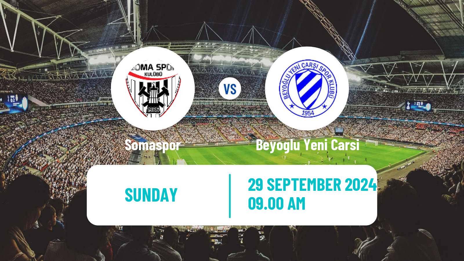 Soccer Turkish Second League Red Group Somaspor - Beyoglu Yeni Carsi