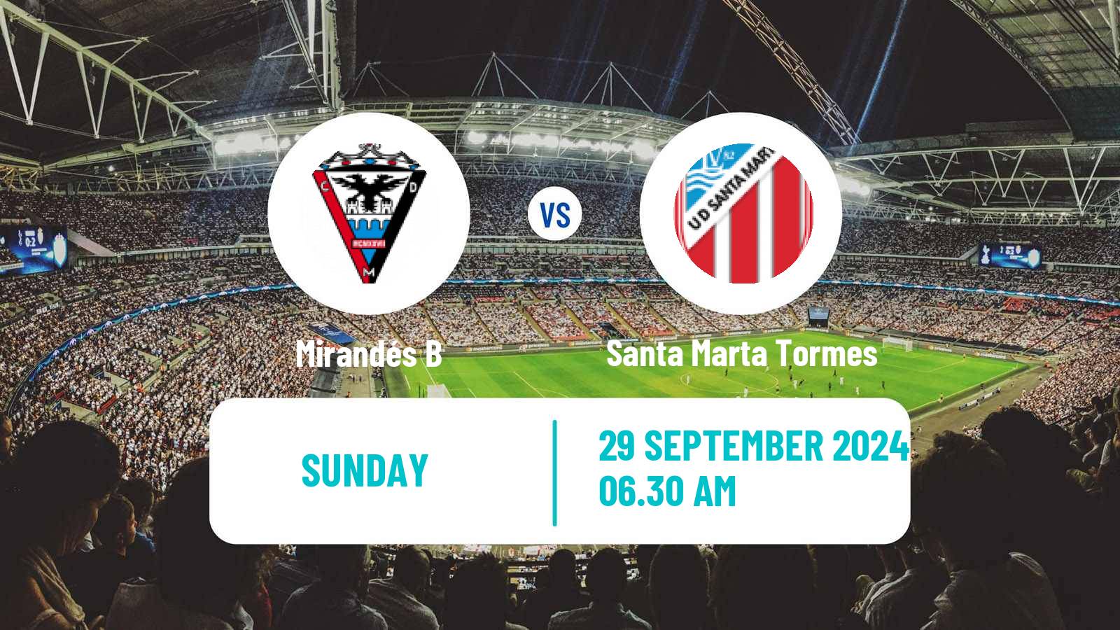 Soccer Spanish Tercera RFEF - Group 8 Mirandés B - Santa Marta Tormes