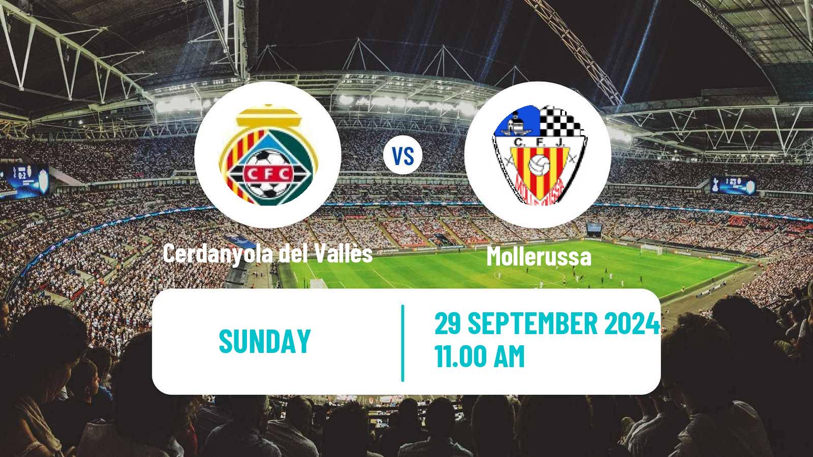 Soccer Spanish Tercera RFEF - Group 5 Cerdanyola del Vallès - Mollerussa