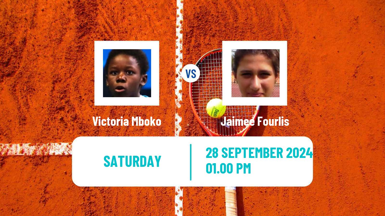 Tennis ITF W35 Berkeley Ca Women Victoria Mboko - Jaimee Fourlis