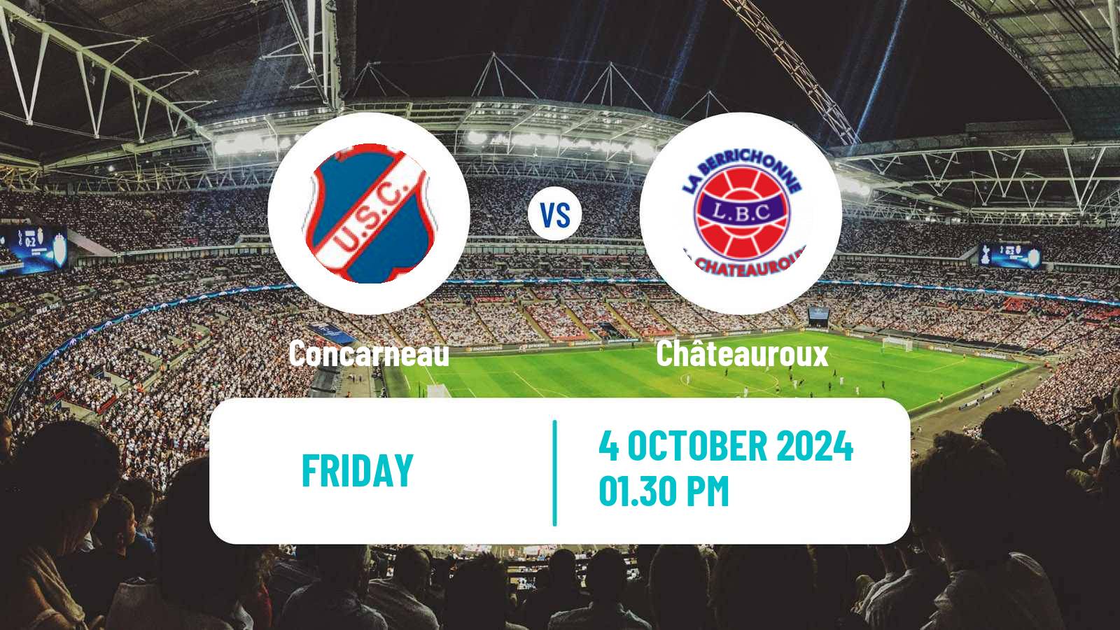 Soccer French National League Concarneau - Châteauroux