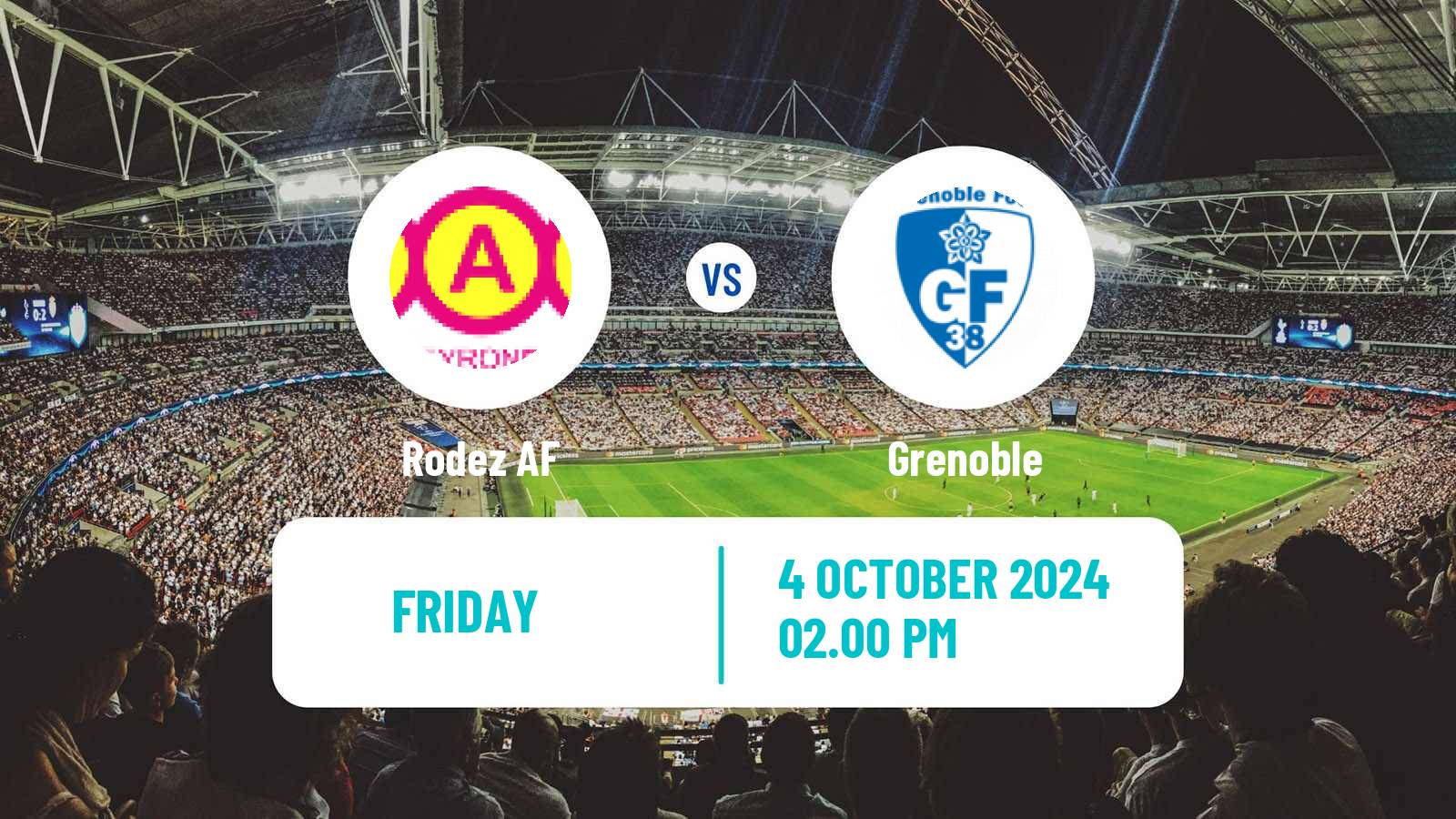 Soccer French Ligue 2 Rodez - Grenoble