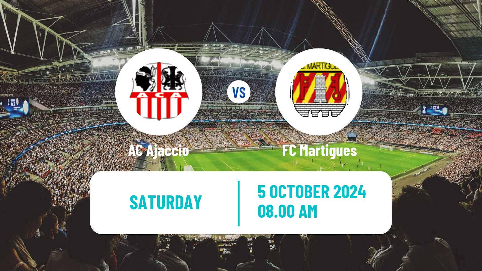 Soccer French Ligue 2 Ajaccio - Martigues