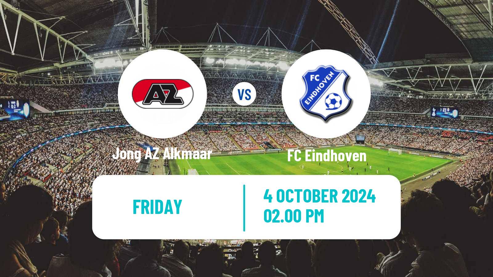 Soccer Dutch Eerste Divisie Jong AZ Alkmaar - FC Eindhoven