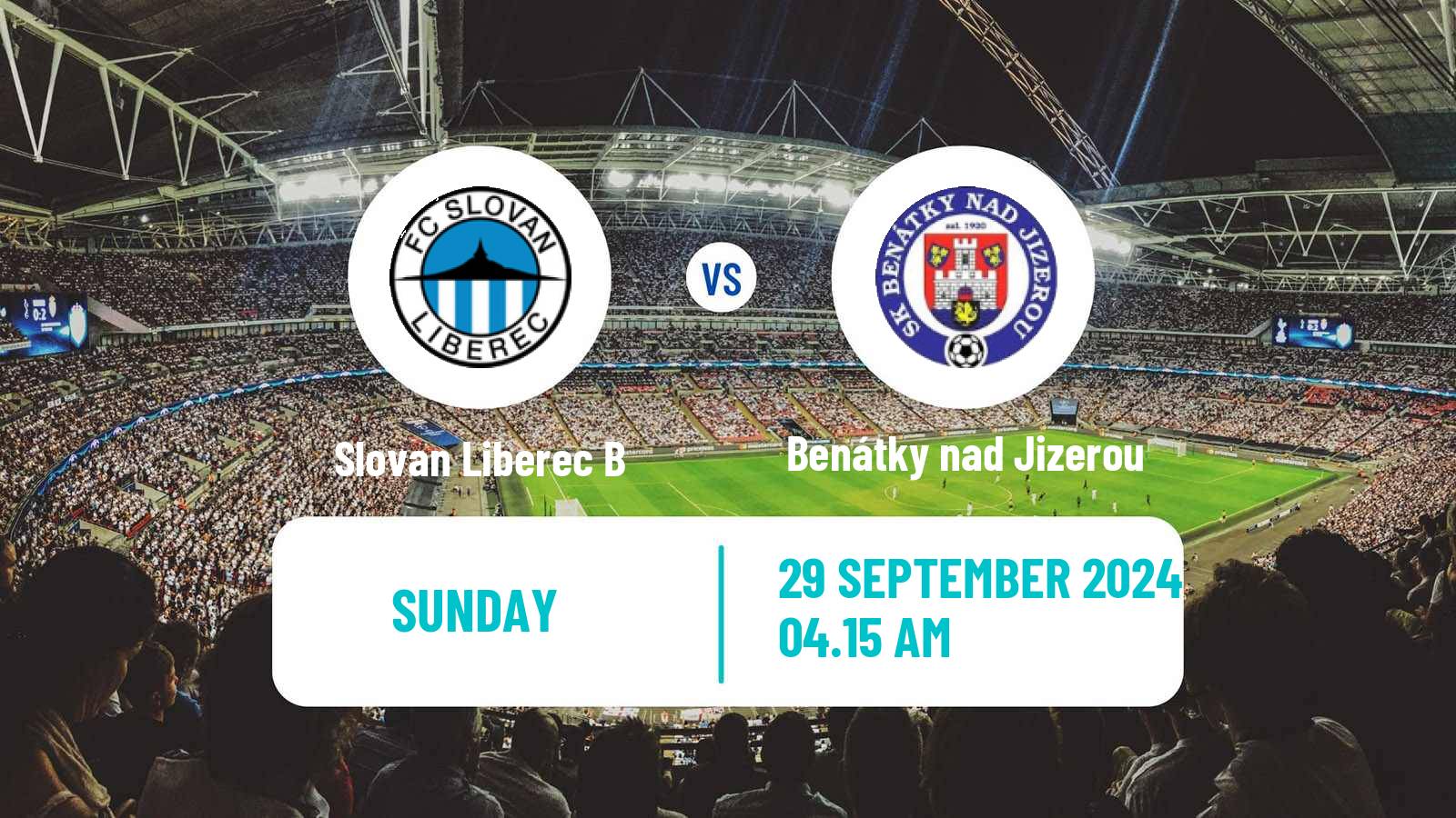 Soccer Czech CFL Group B Slovan Liberec B - Benátky nad Jizerou