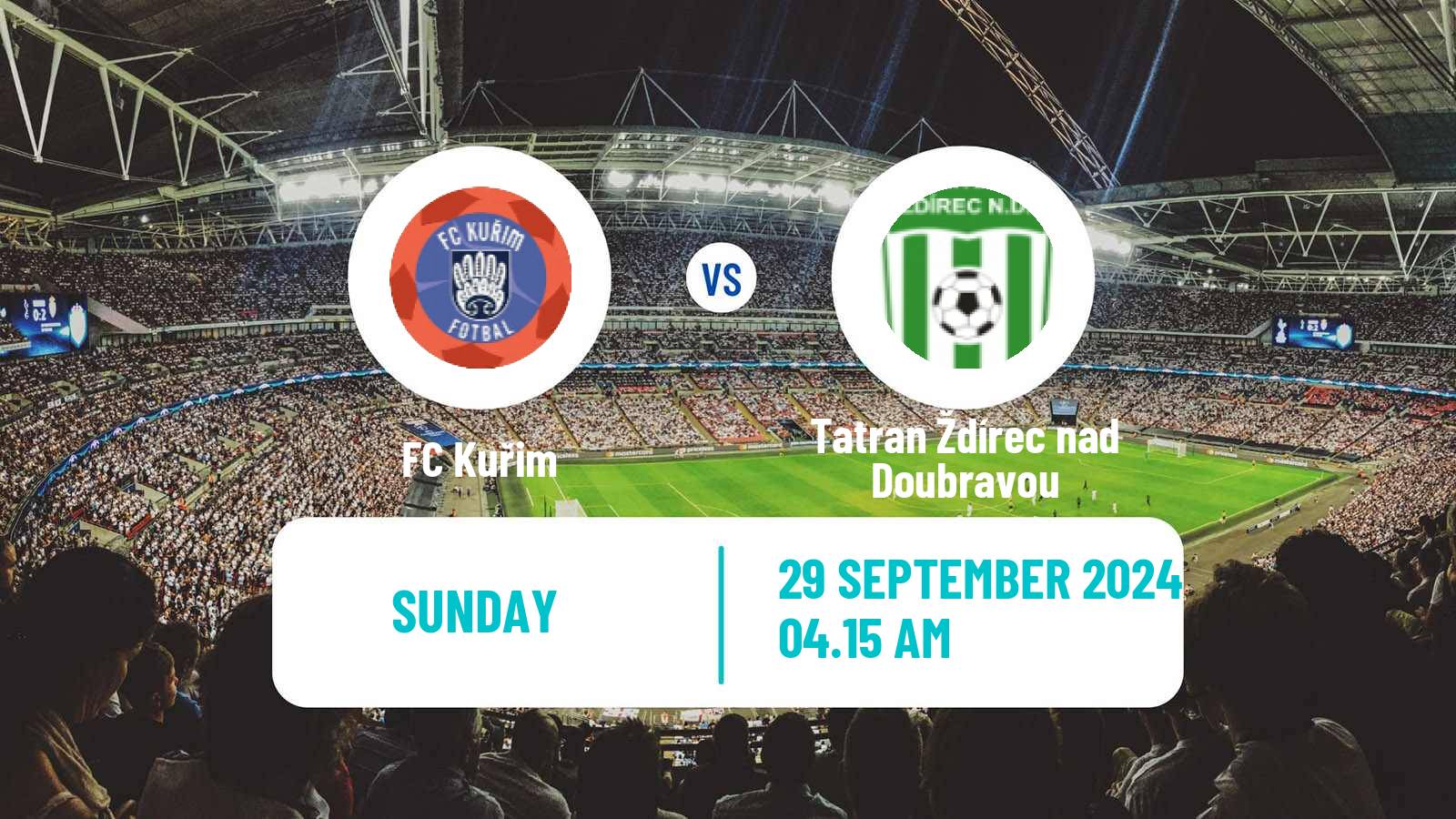 Soccer Czech Division D Kuřim - Tatran Ždírec nad Doubravou