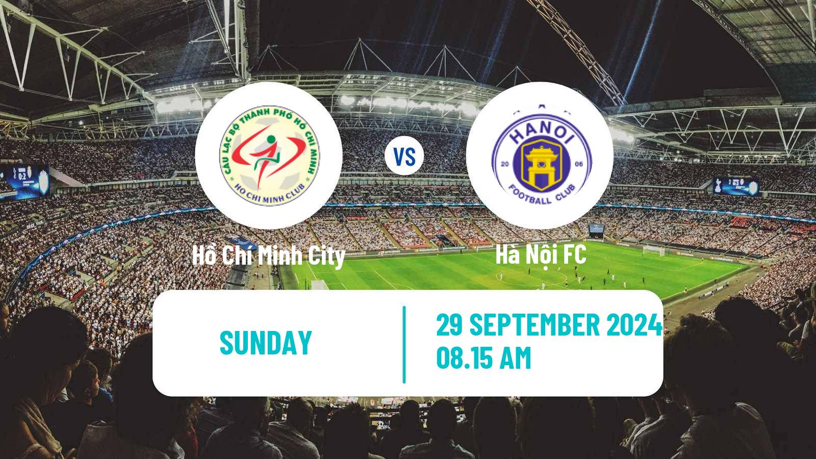 Soccer Vietnamese V League 1 Hồ Chí Minh City - Hà Nội FC