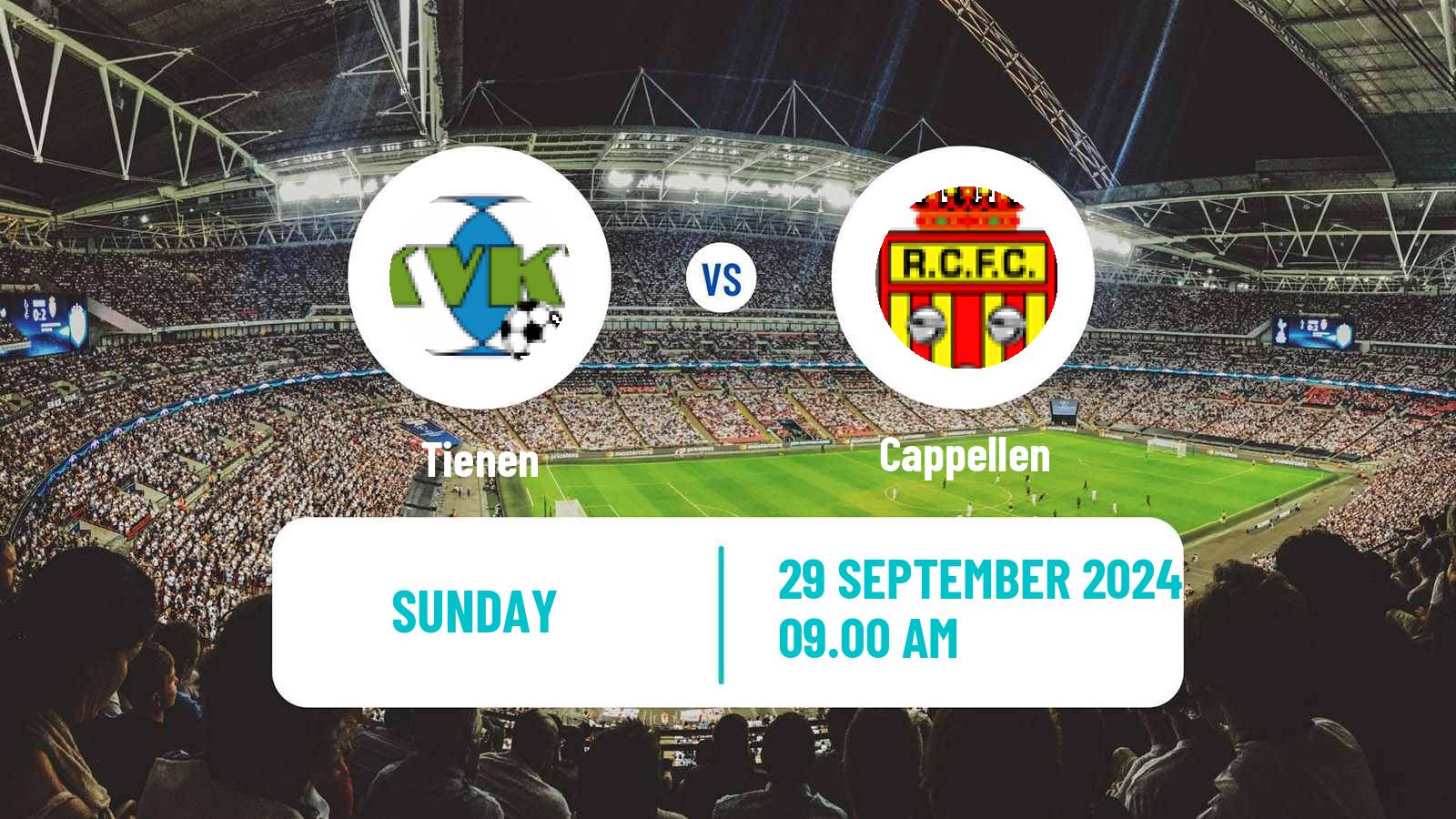 Soccer Belgian National Division 1 VV Tienen - Cappellen