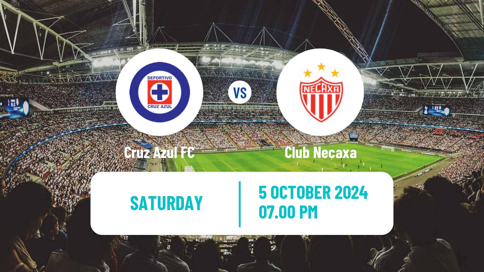 Soccer Mexican Liga MX Cruz Azul - Necaxa